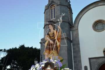 Misa y procesión de San Juan Bautista por el casco antiguo de Telde (Foto TA)